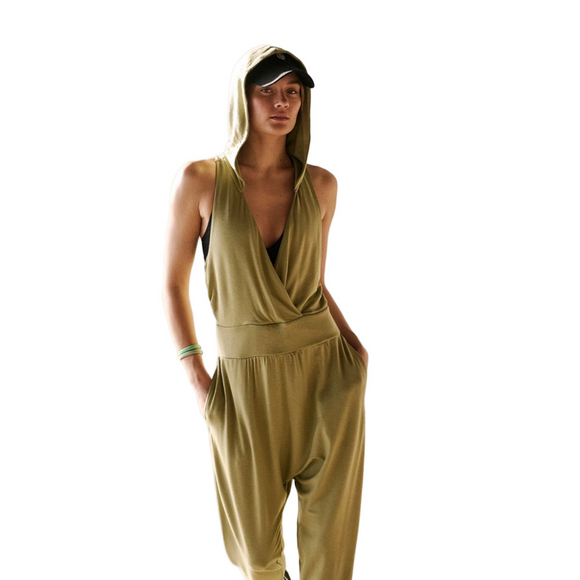 FP Movement by Free People Pants - Free People Second Chance Onesie NWOT Size M Sage FP Movement